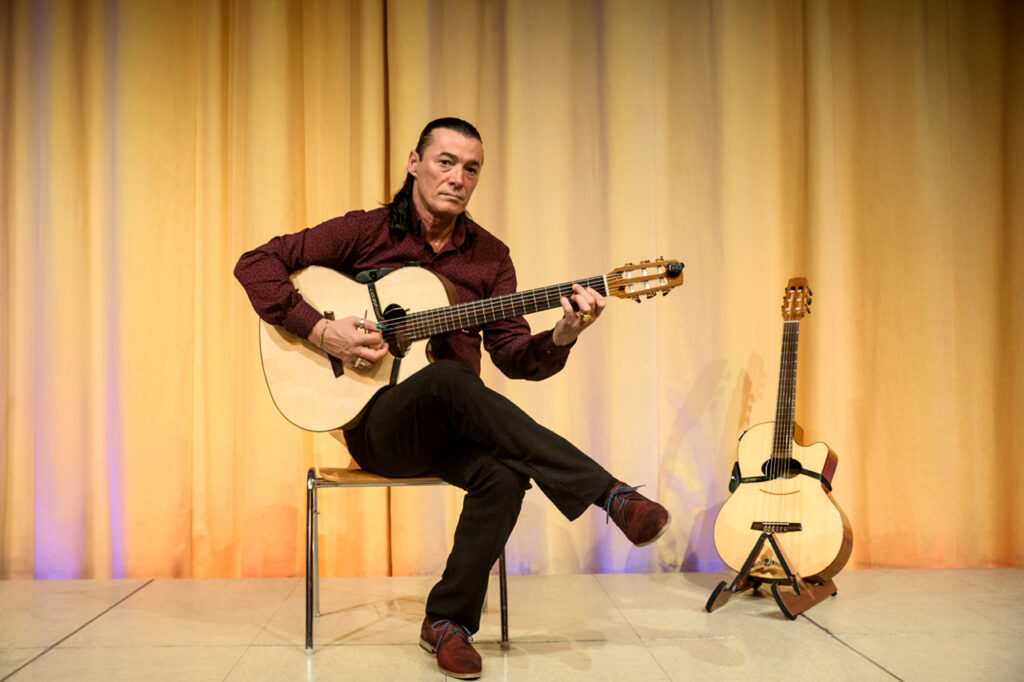 Lulo Reinhard beim Besonderen Abend in Borkheide. Foto: A. Trunschke