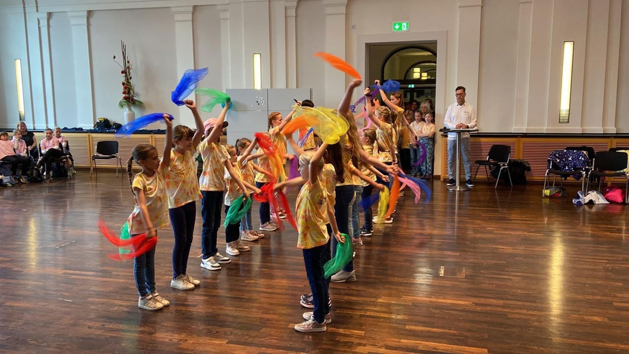 Fireflies-Kids in der Staatskanzlei Potsdam